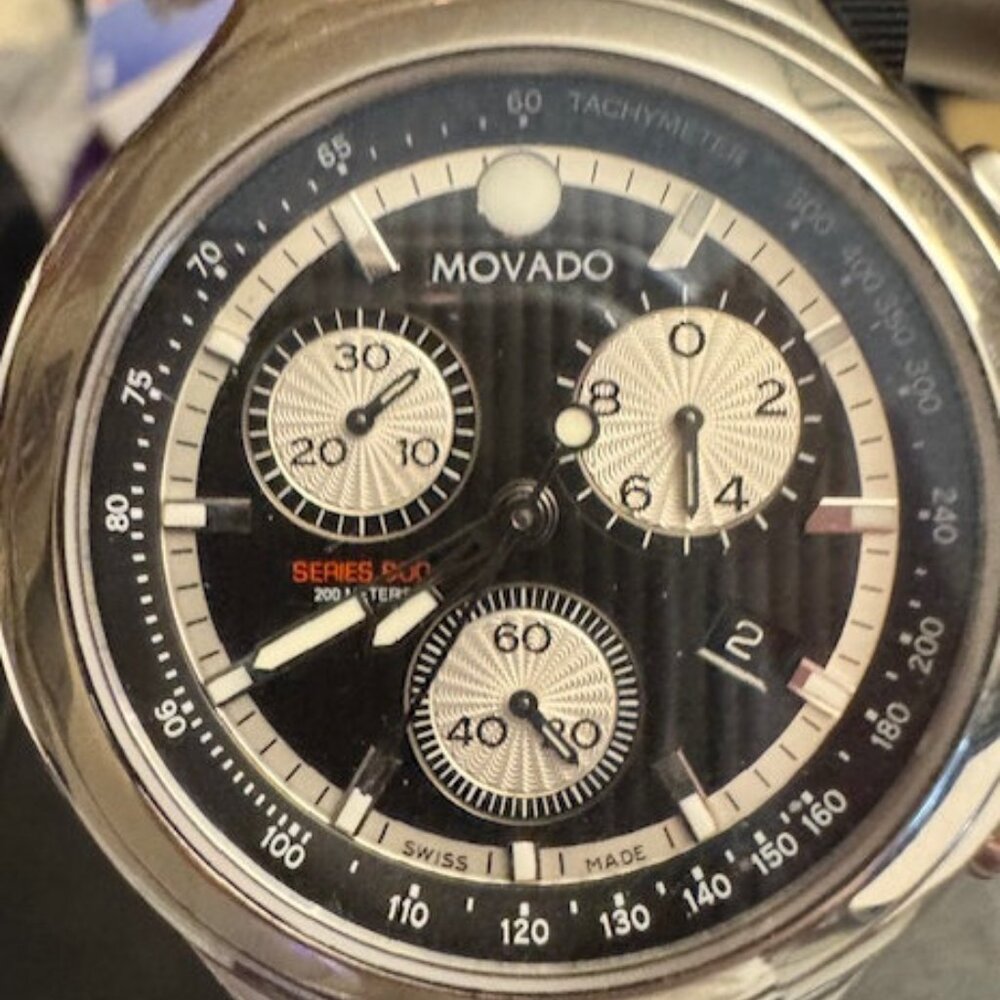 NIB Movado Men's Series 800 Derek Jeter Watch 2600062